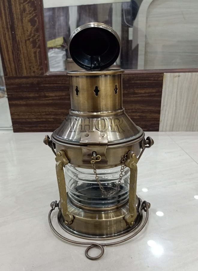 THOR INSTRUMENTS Nautical Oil Lamp Lantern /Decorative Hanging Lantern/ Marine Ship Lamp/ -Boat -Oil Lamp-Vintage Antique Lighting Boat Lamp Rustic Vintage Home Decor - Image 4